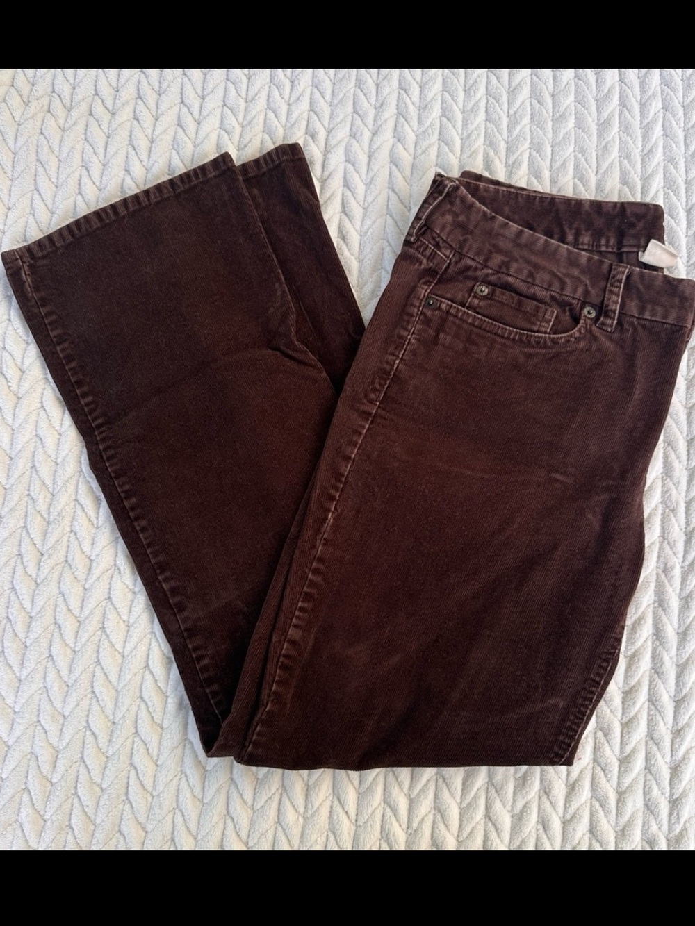 J Crew Favorite Fit Brown Corduroy Pants 30s
